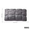 1/2-Pack 3D Bread-Shaped White Pleated Pillow – Ergonomic Neck & Spine Support, Moisture-Wicking, Ideal for Relaxing Sleep, Bedroom, 74×48cm
