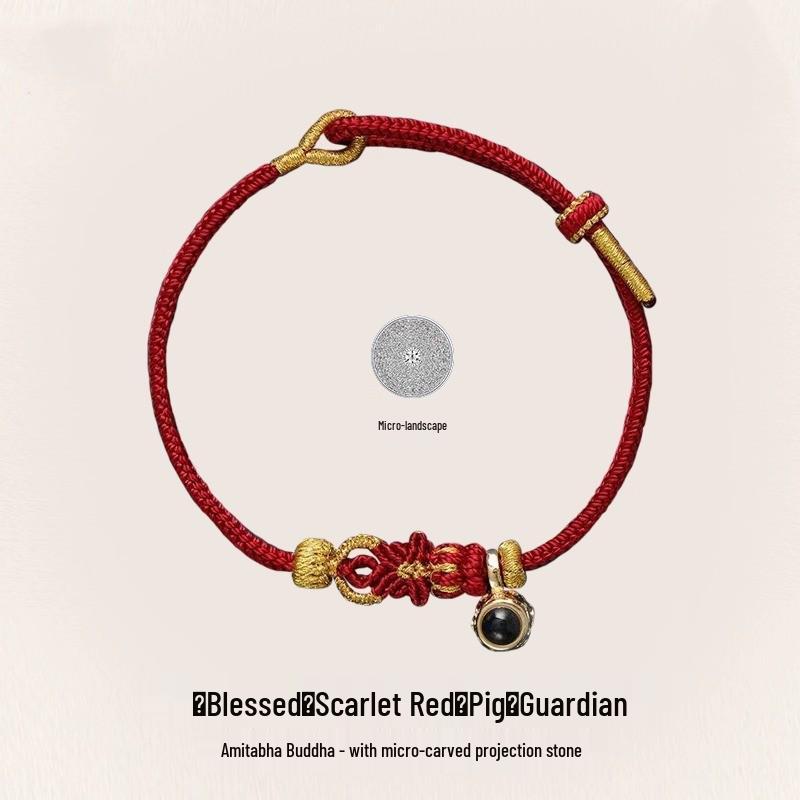 2026 Guardian Deities Zodiac Red Handwoven Bracelet