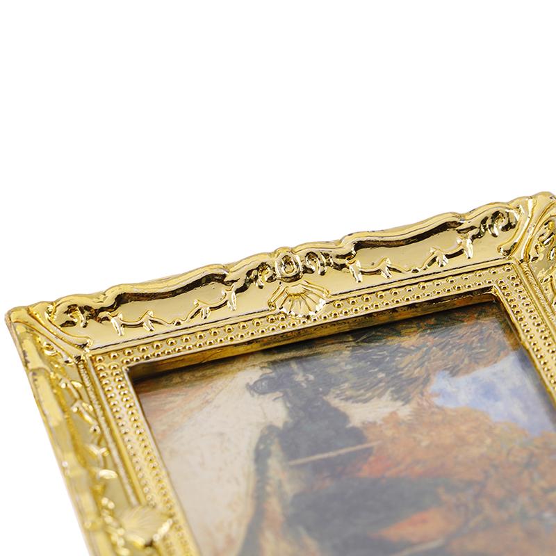 Diy Dollhouse Mini Oil Painting Dollshouse Miniature 1:12 Furniture Doll House