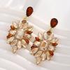 Elegant Alloy Drop Earrings For Women With Vintage Design Perfect For Evening Parties And Formal Events