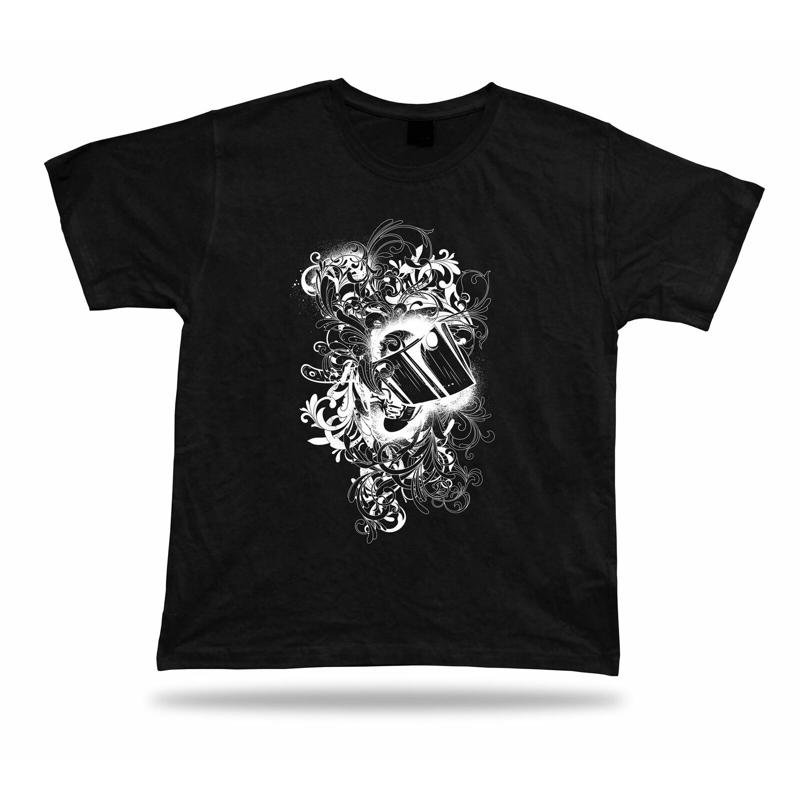 Floral Knife Cut Slice black and white vector stylish tshirt birthday present