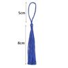 30-100pcs/lot Colorful Polyester Silk Tassel Fringe Cotton Tassels Trim For Sewing Curtains Accessories DIY Bookmark Decoration