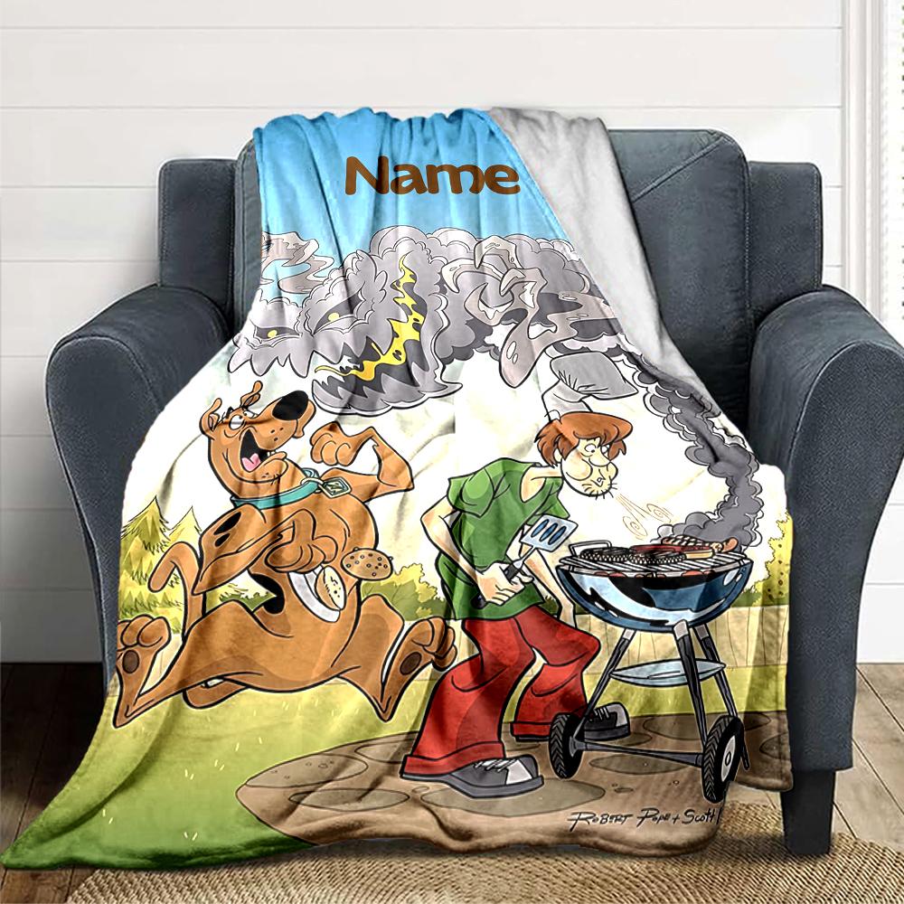 Custom Name "Superhero Friends Adventure" blanket for Couch & Bed, Plush Cozy Fuzzy Blanket Super Soft & Warm Blankets for Fall and Winter. 0908155