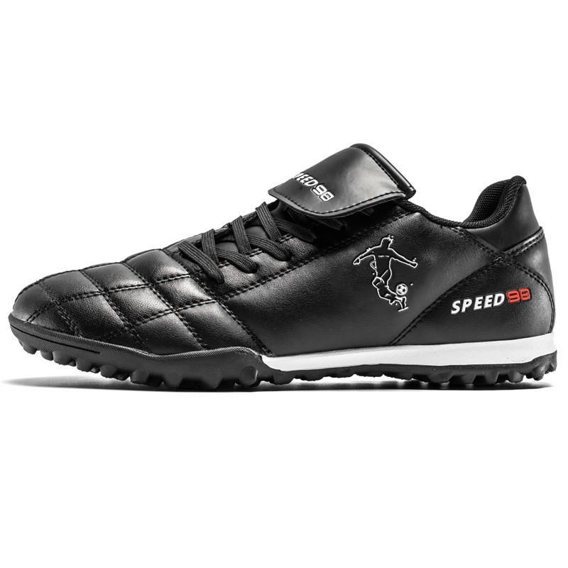 Mens Low-Cut Indoor Football Training Shoes With Rubber Outsole Anti-Slip Traction Gym Court Use