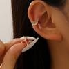 Colorful Hummingbird Shaped Ear Cuff Earrings Sparkly Animal Ear Clips for Women