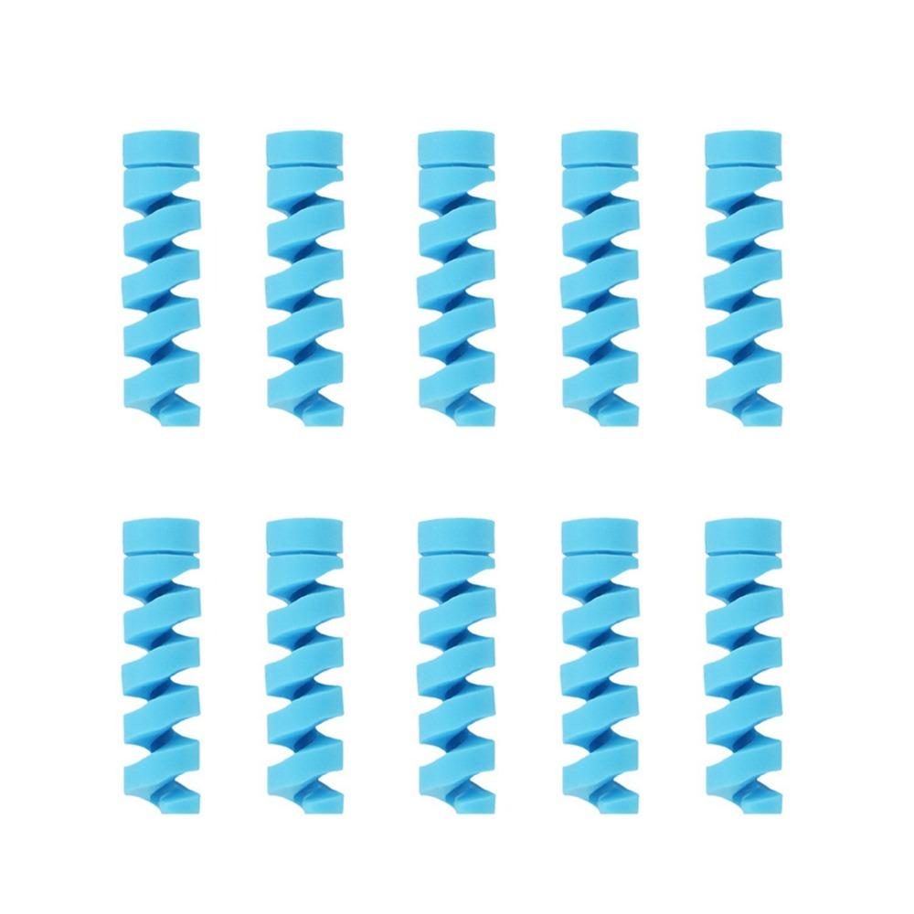TPR Spiral Cable Winder Anti Break USB Cable Protector Charge Cable Sleeve For Earphone Wire