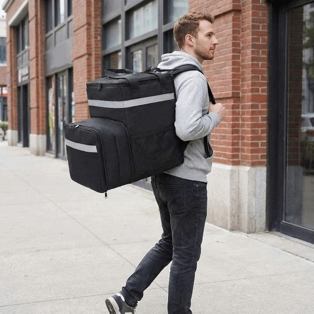 Large Capacity Pizza Delivery Bag Waterproof Insulated Backpack Food Delivery