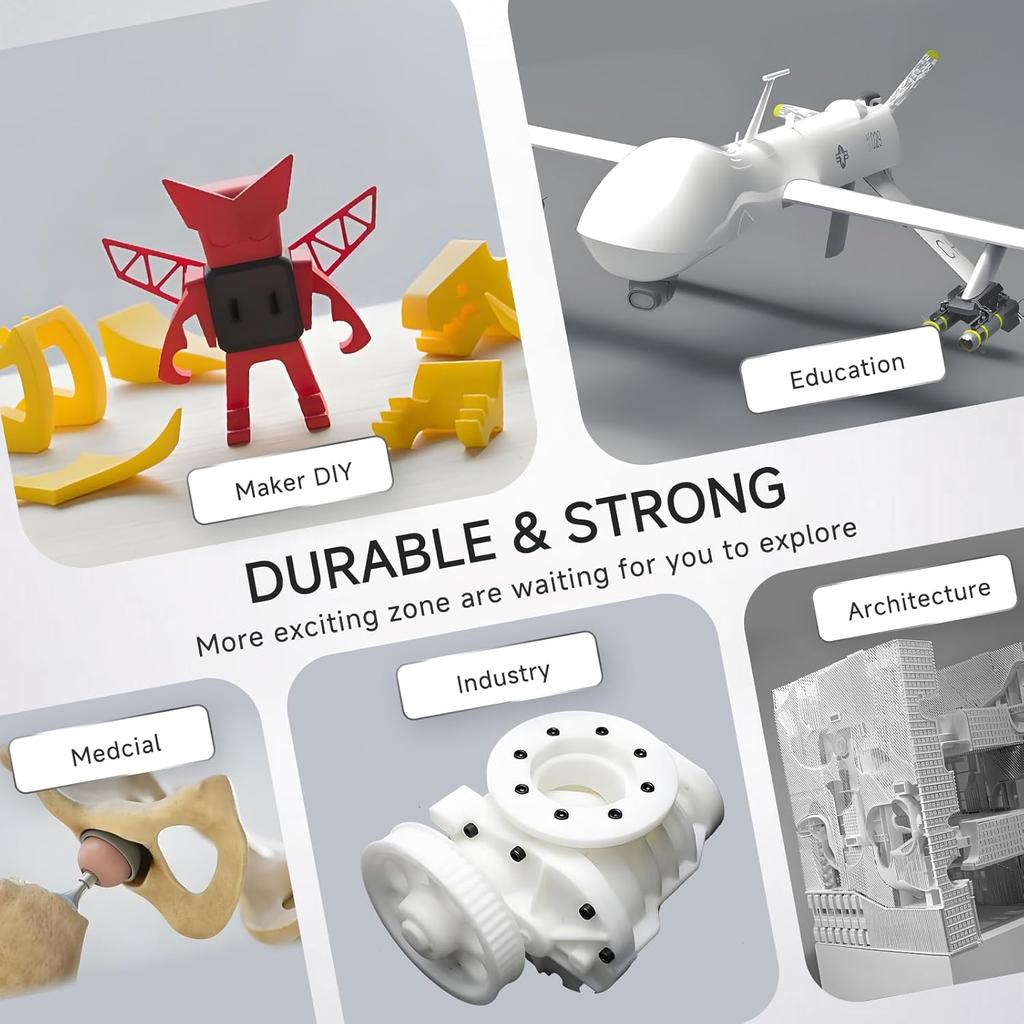 CREALITY Hyper PETG 3D Printer Filament 1.75mm Up to 600mm/s Waterproof HighSpeed Rapid PETG 1kg Dimensional Accuracy ±0.03mm