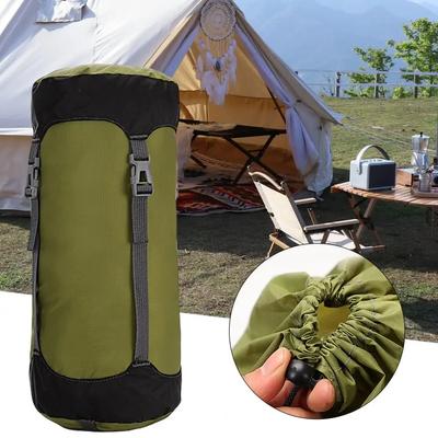 Camping Schlafausrüstung Aufbewahrungstasche Outdoor Kompressionssack Daunenschlafsack aus Baumwolle Reisetasche für diverse Dinge Ziehen Sie die Tasche fest