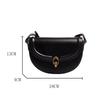Saddle Crossbody Bags For Women  Trend Fashion Pu Leather Compact Shoulder Handbags And Purses Solid Vintage Bag Purses