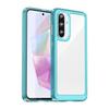 For Samsung Galaxy A56 5G Phone Case WANLONFENG XC Series TPU Acrylic Cover with Tempered Glass (Big Lens Hole)