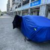 Blaue Autoabdeckung für den Außenbereich, universell, für SUV/Limousine, vollständig wasserdicht, für den Außenbereich, Sonne, Regen, Schnee, UV-Schutz, Auto-Reißverschluss-Design