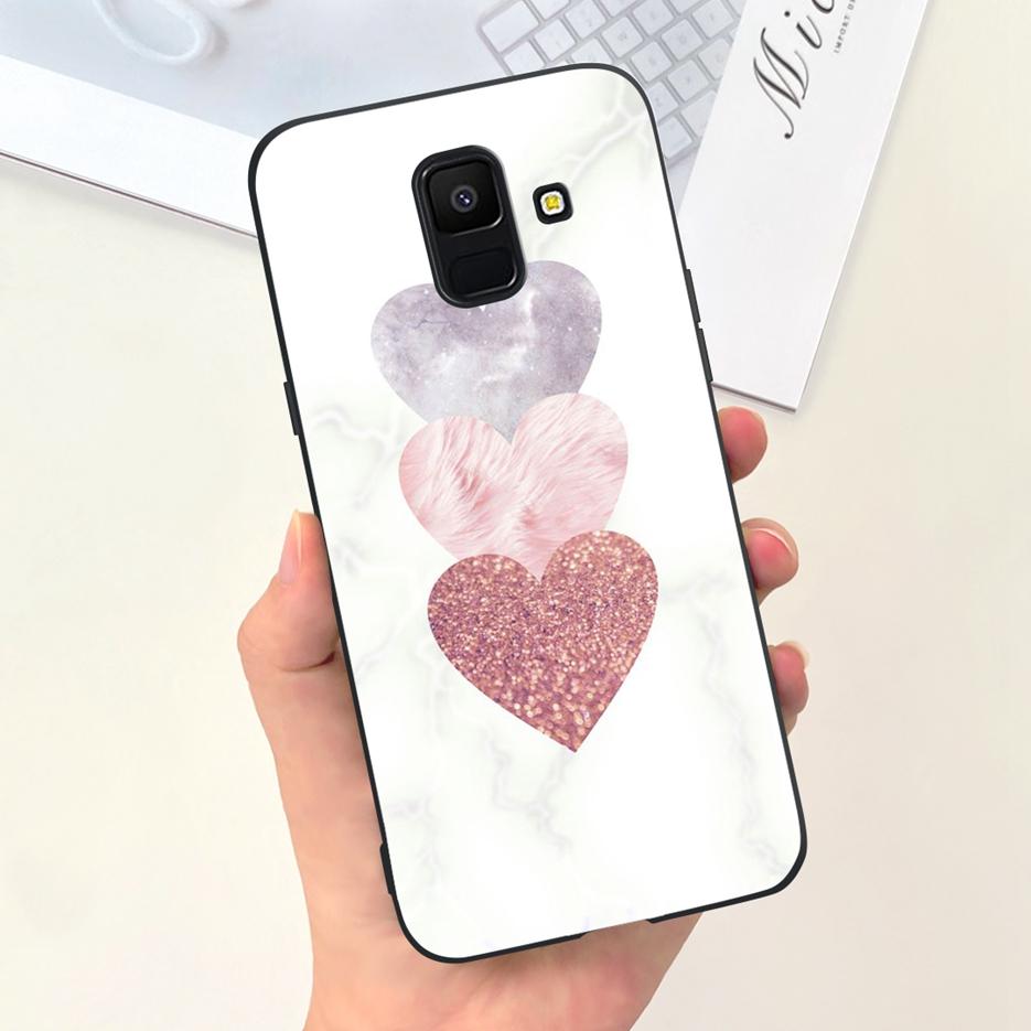 For Samsung Galaxy A6 2018 Case SM-A600F Cute Fashion Painted Cover Soft TPU Phone Case For Samsung A6 Plus A6+ 2018 A605F Shell