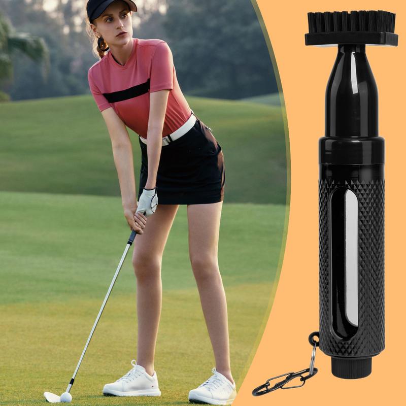 Golf Club Cleaner Golf Club Scrub Brush Soft Bristles Leak-Proof Design Easy Cleaning Supplies With Retainer Clip For Beginners