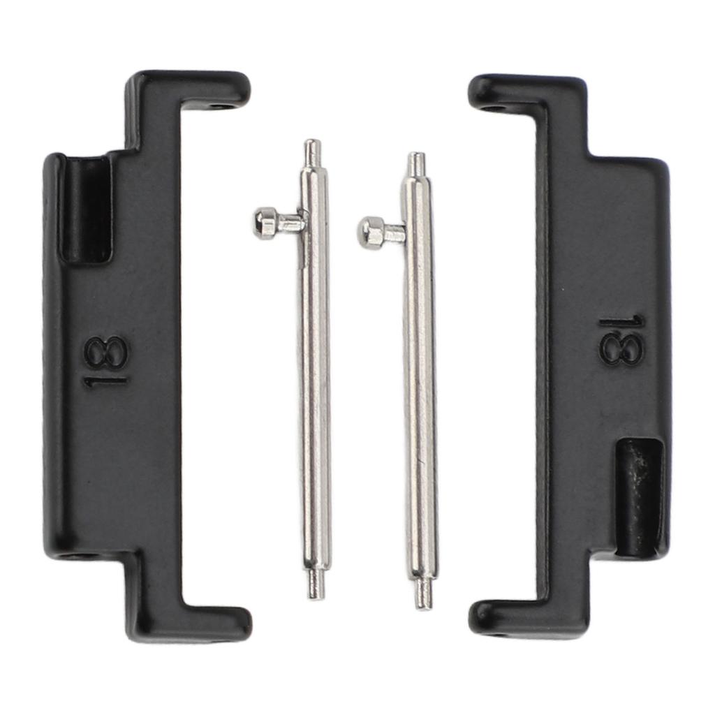 1 Par Adaptador de Pulseira de Metal para Relógio Adaptador de Conexão de Pulseira de Relógio Adaptador de Conexão de Aço Inoxidável