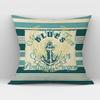 Navigation Anchor Ship Throw Pillows Cover Bedding Camping Hotel Office Pillowcase Ocean Cushion Cover for Home Decor