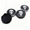 4pcs Skull Logo Emblem Car Wheel Center Caps 65MM Clips 59MM Rim Hubcaps Cover Skulls Badge Wheels Hub Dust Cap Car Accessories