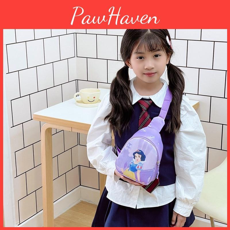 Princess Printed Shoulder Crossbody Chest Bag Children Outdoor Gifts