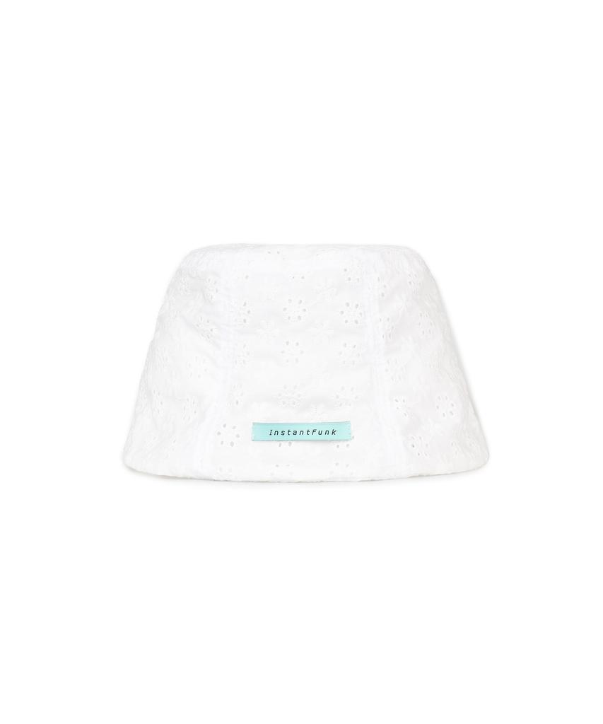 INSTANTFUNK Flower Bucket Hat - White