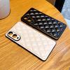Three-dimensional Puff Check Small Fragrance Style Leather Case For Samsung S25 Edge S25 Ultra Galaxy S24 + Cover