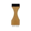 Wood Webbing Comb Canvas Webbings Puller Tool For Carpet Canvas And Fabric Strap Efficient Weaving Comb With Steel Teeth
