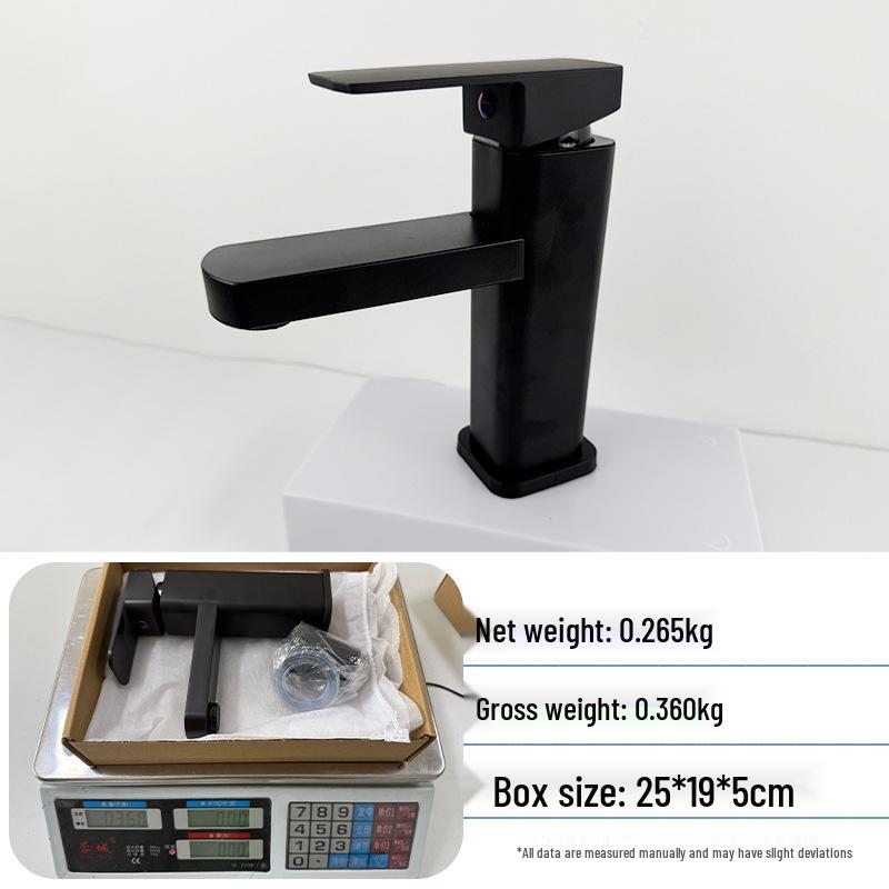 Heiß- und Kaltwasser-Wasserfallhahn mit Kupferkern für Waschbecken & Arbeitsplatte