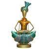 Metal Rajasthani Musicians Showpiece, 3 Male Musicians Items - Multicolor