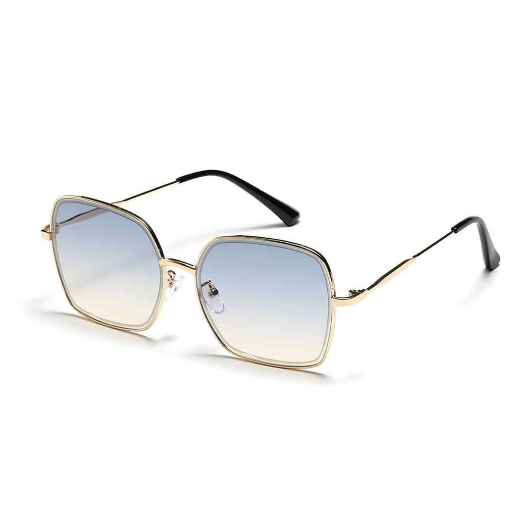 Square Thin Frame Metal Glasses, Classic Hot-Selling Travel Sunglasses Women Ins New Sunglasses Trendy Men