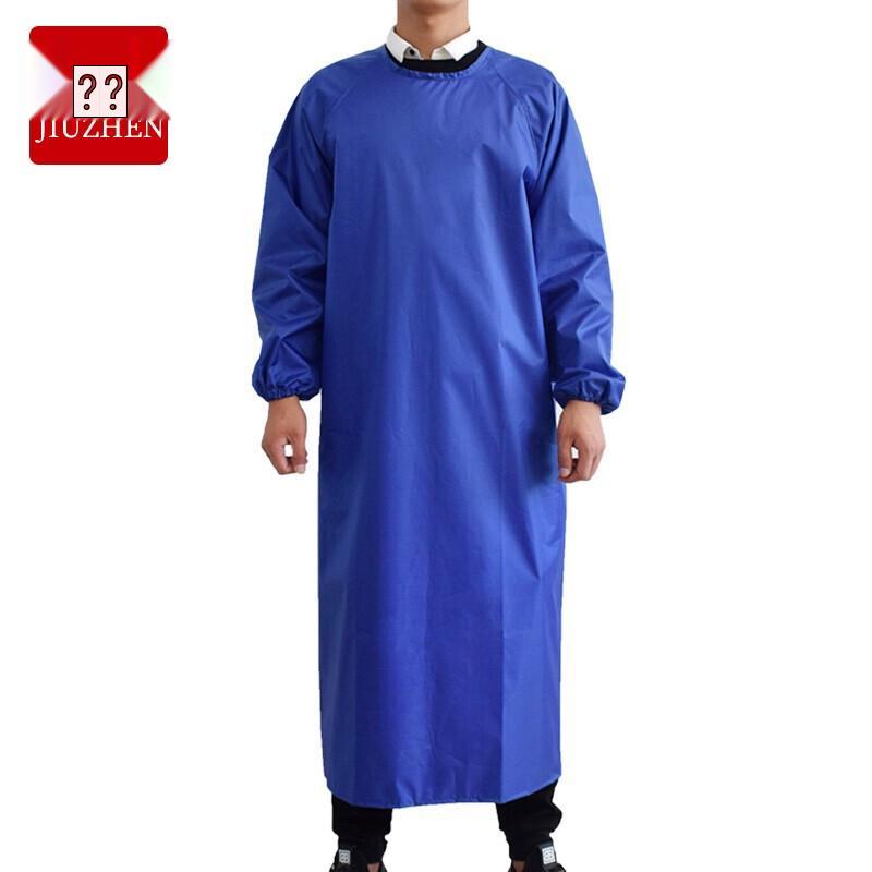 JZ YZW08 Waterproof & Chemical Resistant Long-Sleeved Work Apron королевский синий