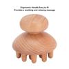 Holzpilz-Massagegerät Fördert die Durchblutung Klärt Meridiane Tragbares manuelles Massagegerät für Kopf, Taille, Bauch, Oberschenkel