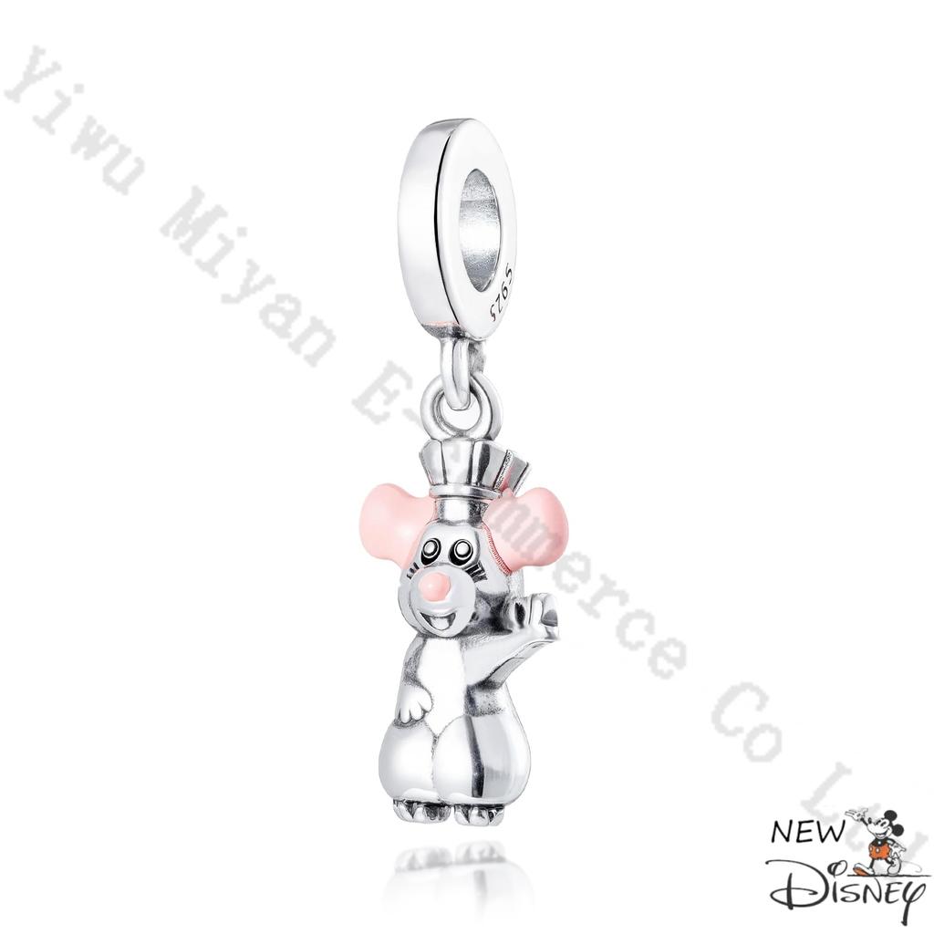 Silver 925 Disney Cartoon Charm Fit Original Bracelet Mickey Winnie Stitch Pooh Bead Pendant DIY Jewelry Making Accessories Gift
