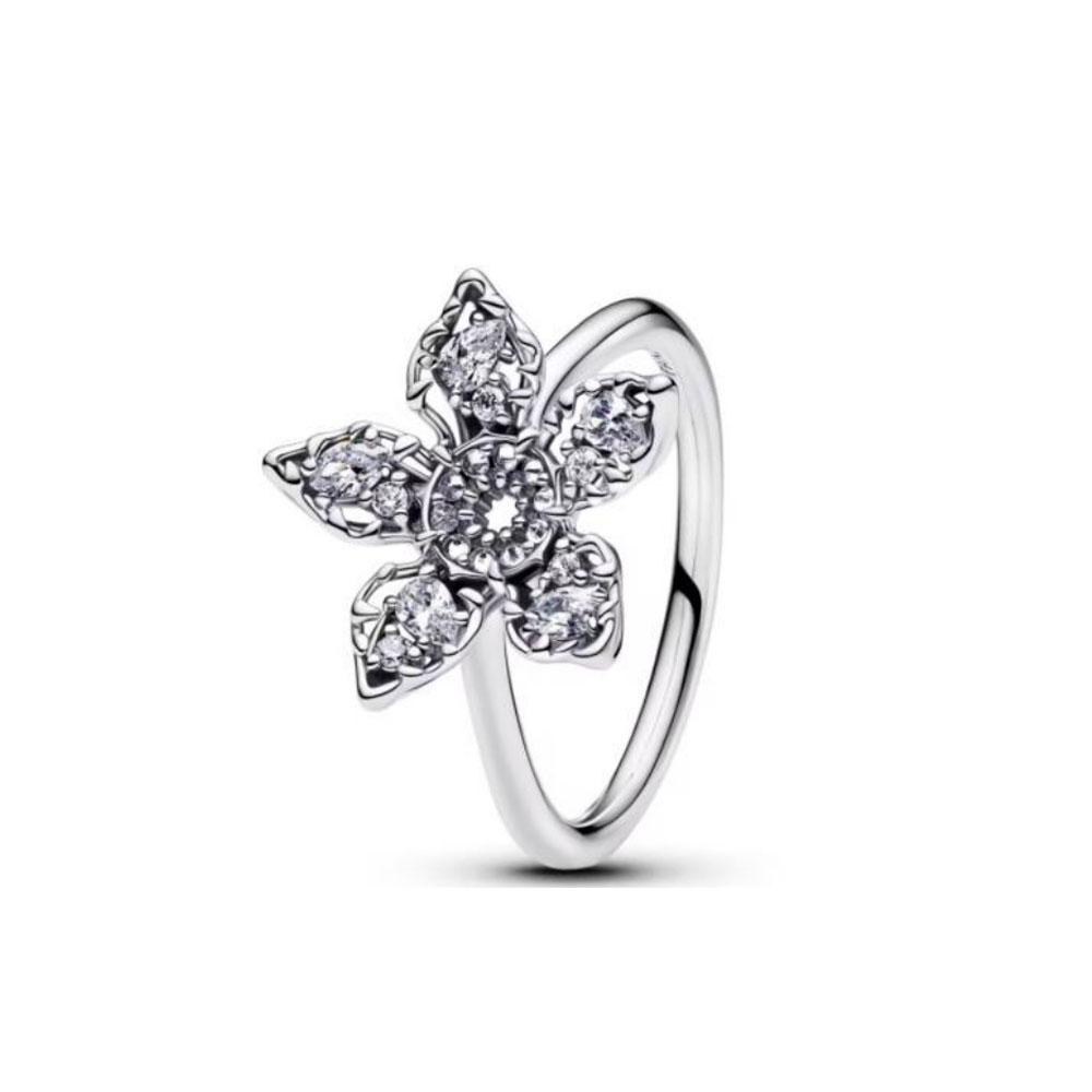 925 Sterling Silver Bow and Heart-shaped Women's Ring, More Suitable for Valentine's Day Wedding Crystal Accessories