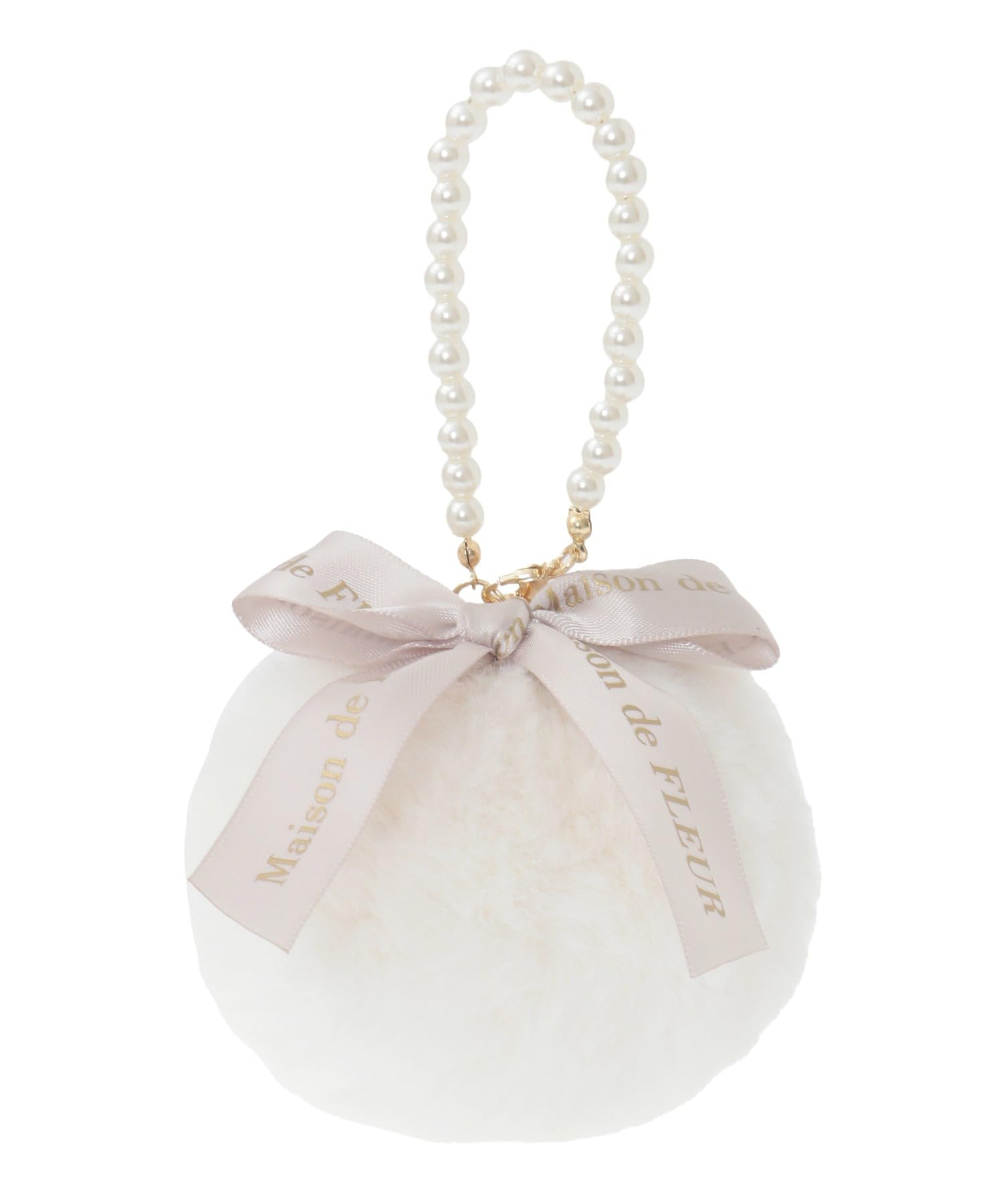 

Maison de Fleur Charm, Pearl Chain Fur Charm, Women s, 08000754600, Off-White