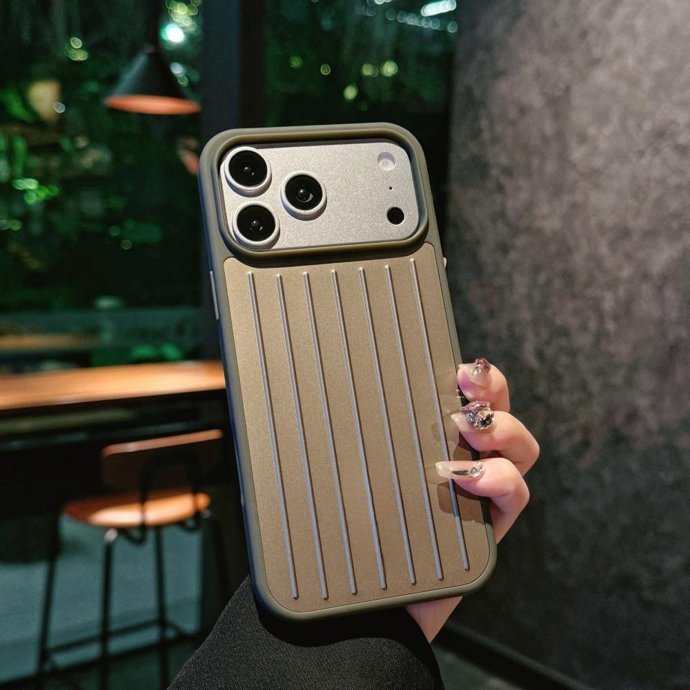 Solid Color Aluminum Alloy Military Armor Phone Case for iPhone 17 Pro Max Case 14 15 16 Pro 13 Traveller Luggage Bumper Cover