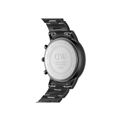 [Oficjalny Sklep/2-letnia Gwarancja/] Daniel Wellington Iconic Chronograph 42 Ogniwa Czarny Promień Słońca Zegarek Męski, Mechaniczny Automatyczny, Zegarek Luksusowy, Prezent