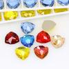Dongzhou Crystals Flatback Non Hotfix Sew on Rhinestones Triangle Shape Crystal Beads Sewing Accessories for Dress & Shoes