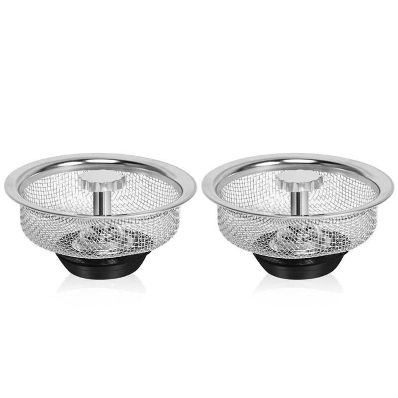 Küchenspülenfilter Edelstahl-Spülbecken-Kanalisationssiebe Küchenwerkzeuge Badezimmer-Bodenabläufe Haarfänger Abfallstopfenfilter