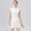 Sleeveless Polo Collar Tennis Jumpsuit: Slim-Fit Sport Skirt for Autumn/Winter