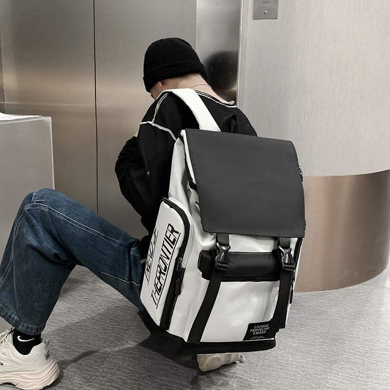 Schoolbag1011 new backpack men's multi-functional fashion Korean version student schoolbag outdoor travel wear-resistant Oxford cloth backpack