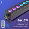 24x12w RGBW 4in1 LED Bar Wall Washer Indoor Color Strip Light DMX512 Control Professional DJ Disco Wall Light Stage Lighting