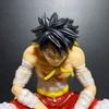18cm Anime One Piece Figures Sitting Posture Wine Barrel Eat Meat Luffy Action Model PVC Toys Christmas Ornaments Gift