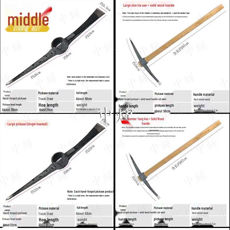 Heavy-Duty Digging Pickaxe