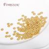 Wave Curling Round Bead Separators DIY Beading Jewelry Making 4/5/6MM 18K Gold Plated Wave Flat Spacer Beads