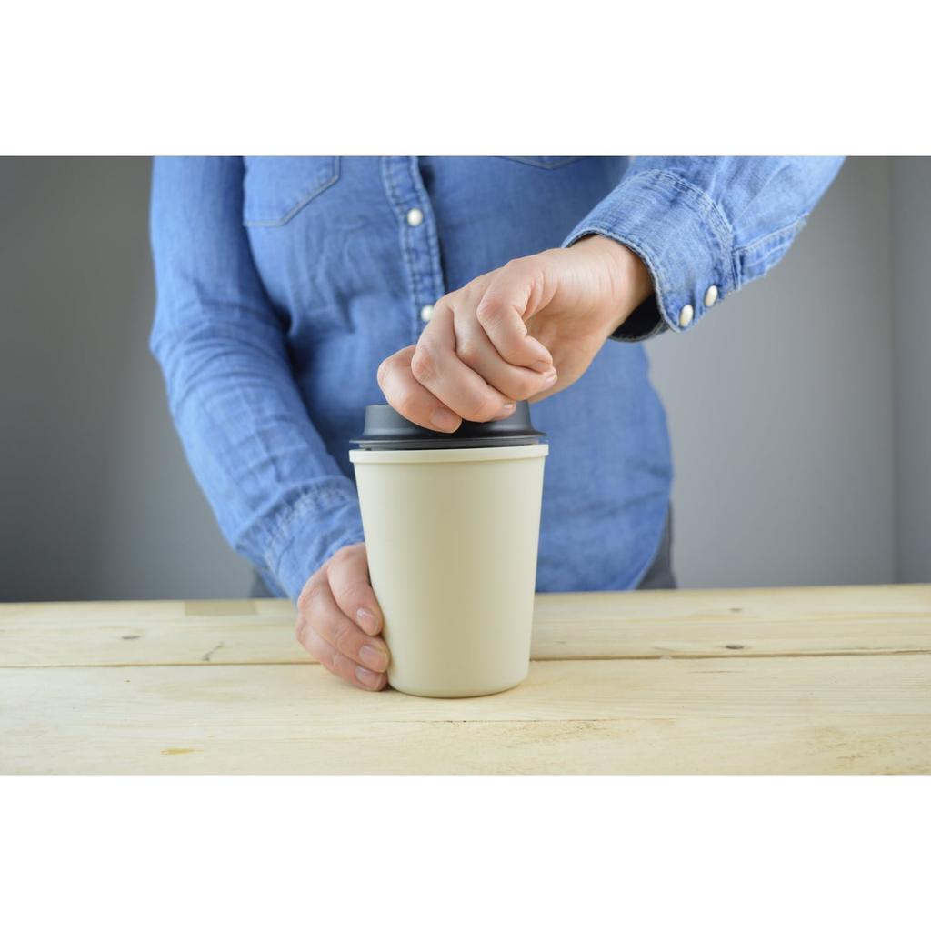 Rivers Plastic Wall Mug, Sleek Beige