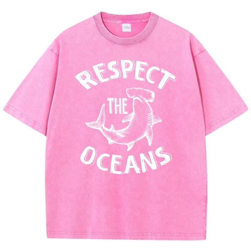 Respect The Coeans Printed Men'S Tshirt Lovely Loose Fitting T-Shirt Outdoor Retro T-Shirts Holiday Outdoor Short Sleeved