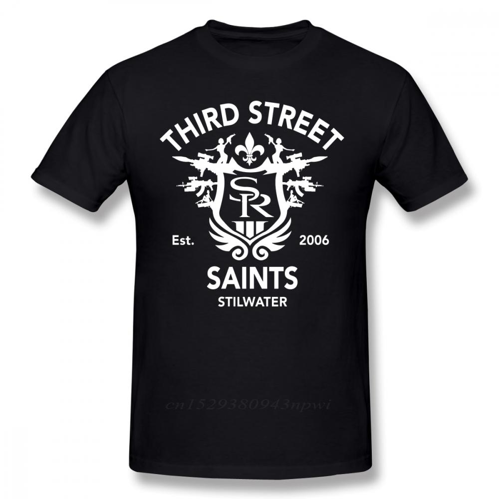 Saints Row T Shirt Saints Row 3 Tribute Emblem TShirt Fashion Tee Shirt Mens Awesome Short Sleeves 100 Cotton Tshirt