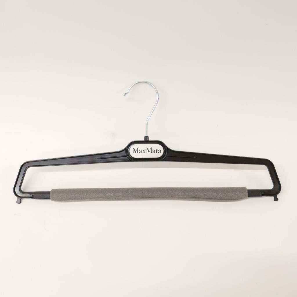 Max Mara 24Stainless Steel 2411781021 Nylon X Cotton Scuba Jersey Wide Flare Pants Bottoms 46 blackUsed