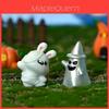Żywiczne Miniatury Halloweenowe Do DIY Akcesoria do Kryształowej Kuli Uroczy Przezroczysty Duch i Dynia Dekoracja