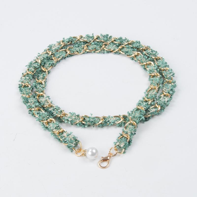 

Женский декоративный костюм «Маленький вкус», юбка, пояс, тренч, свитер, металлическая цепочка, высококачественный