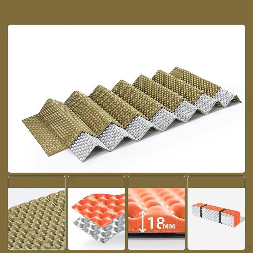 Backpacking Mattress, Indoor Mat, Foldable Mattress for Outdoor Activities, Family Reunions, Tents